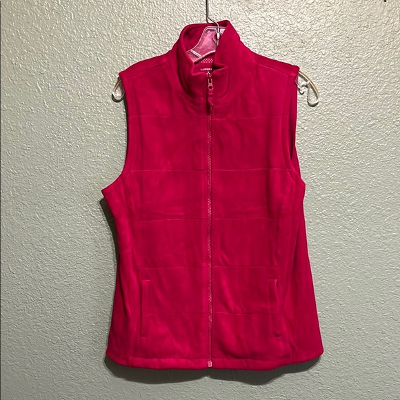 Lands' End Jackets & Blazers - Lands' End Women's Hot Pink Vest